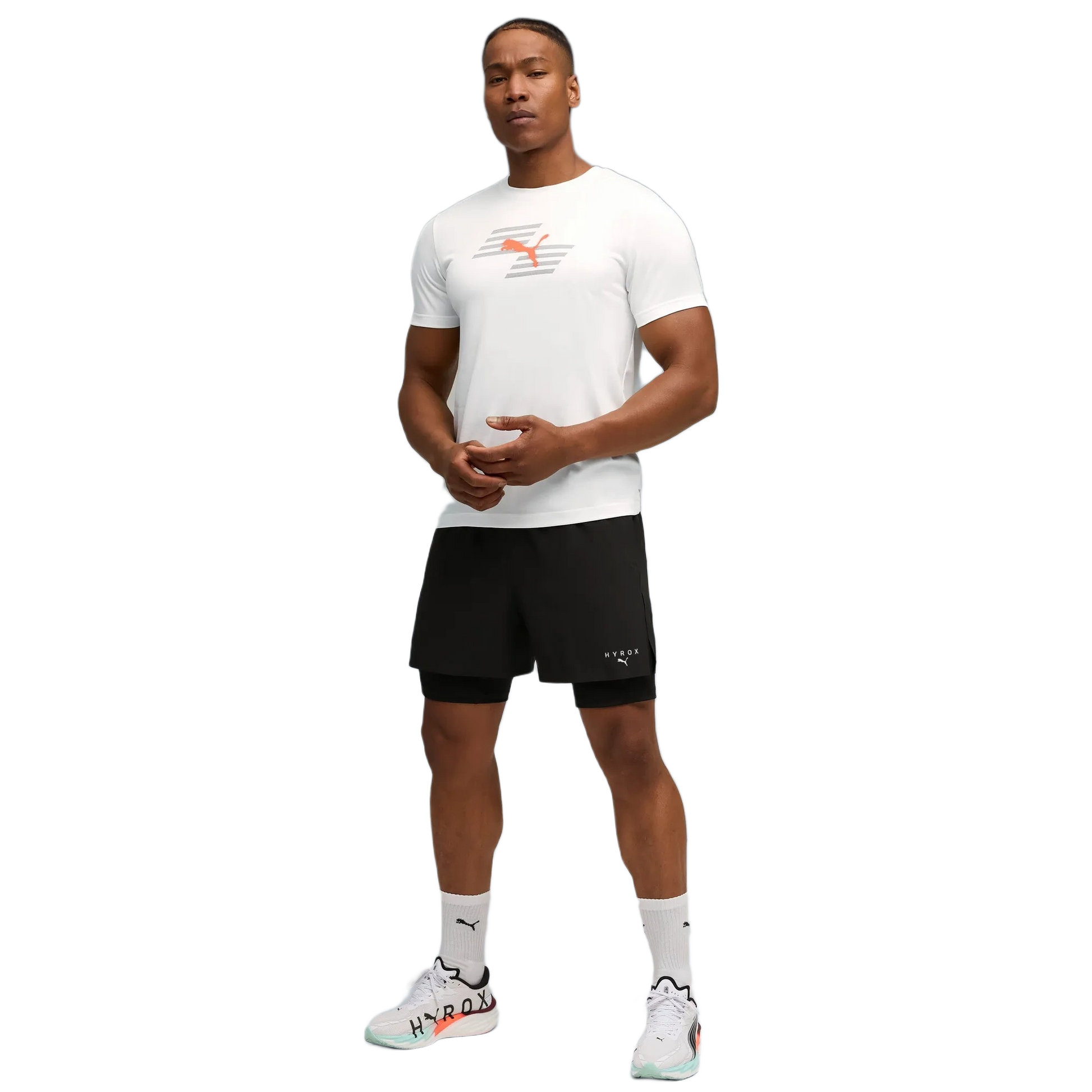 PUMA x HYROX POLY GRAPHIC T-Shirt PUM-527575-WHITE